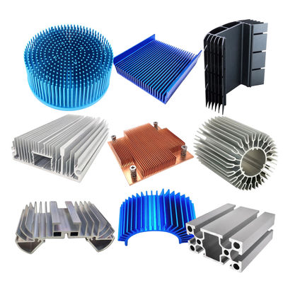 jakość  Customized Aluminum Extrusion Heat Sink Silver Heat Dissipation Aluminum fabryka