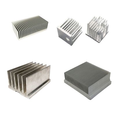 OEM Aluminium Wydalanie zlewu cieplnego Srebro Wysoka przewodność cieplna