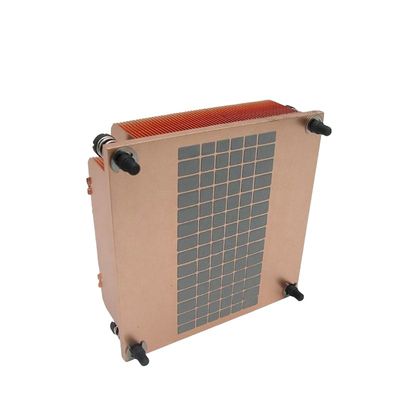 Czysta miedź Skived Heatsink CNC proces obróbki