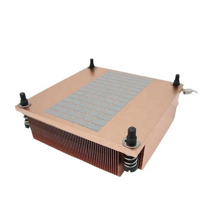 Czysta miedź Skived Heatsink CNC proces obróbki