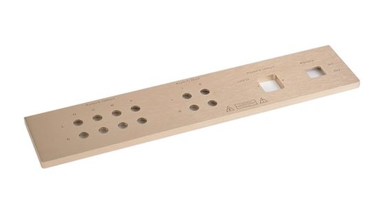 Anodujący przedni panel aluminiowy prostokątny odporność na uderzenia