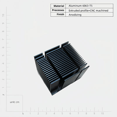 Zastosowany lekkie aluminium zlew ciepła serii 6000 z długotrwałą trwałość łatwa instalacja