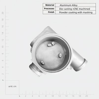 Powłoka powleczona aluminium srebrne gotuje obudowa z silną odpornością na korozję