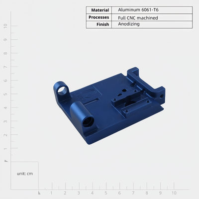 Precyzyjne anodowane stopy aluminium CNC części obrobione do urządzeń elektronicznych