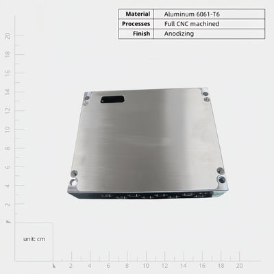 Łatwe obudowy obróbkowe CNC ze stopu aluminium z wykończeniem powierzchniowym anodowanym