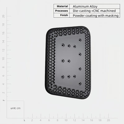 Panel z przodu z aluminium odlewanego do zastosowań przemysłowych dostosowywalnych i ochronnych