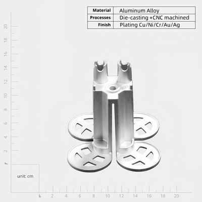 OEM ODM Wypuszczone części aluminiowe CNC Obróbka stop aluminiowy Dostosowalne opcje projektowania