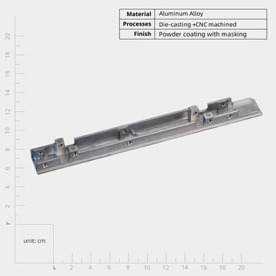 Aluminiowe części odlewowe metalowe Aluminiowe stopy łączniki odlewowe do urządzeń elektronicznych