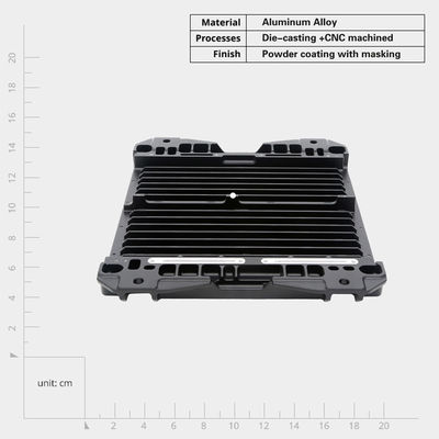 OEM Custom Aluminium Precision CNC Machined Heat Sinks Rapid Prototyping CNC Machining