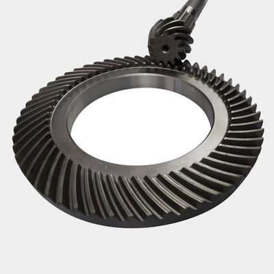 CNC Custom Spiral Bevel Gear Set Stal nierdzewna Materiał ze stali węglowej do systemu hydraulicznego