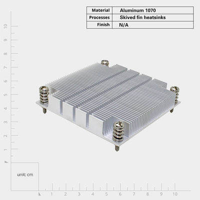 Wysokiej mocy serwer CPU zlewkę cieplną z skived design płetwy i niskiej odporności termicznej