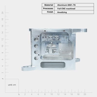 Obróbka frezowa Anodizing Cnc Obrobione części Polerowanie aluminium 5-osiowe Obróbka