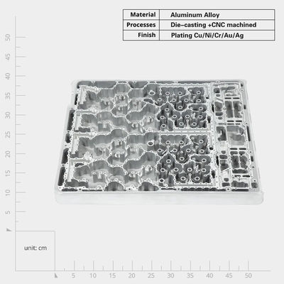 Wytrzymałość Aluminium Die Casting Led Housing / Aluminium Alloy Casting z wykończeniem powierzchniowym Ra 1.6