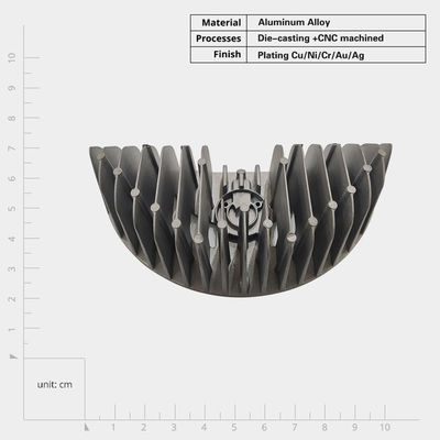 Odporny na korozję zlew cieplny odlewany / zlew cieplny odlewany z aluminium